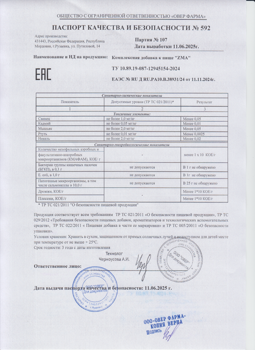 Паспорт №062025